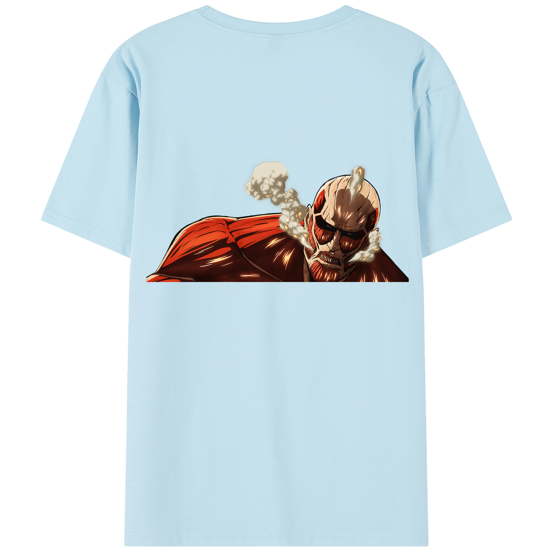 （画像用） 進撃の巨人 Attack on Titan 綿100％半袖Tシャツ（背面プリント）